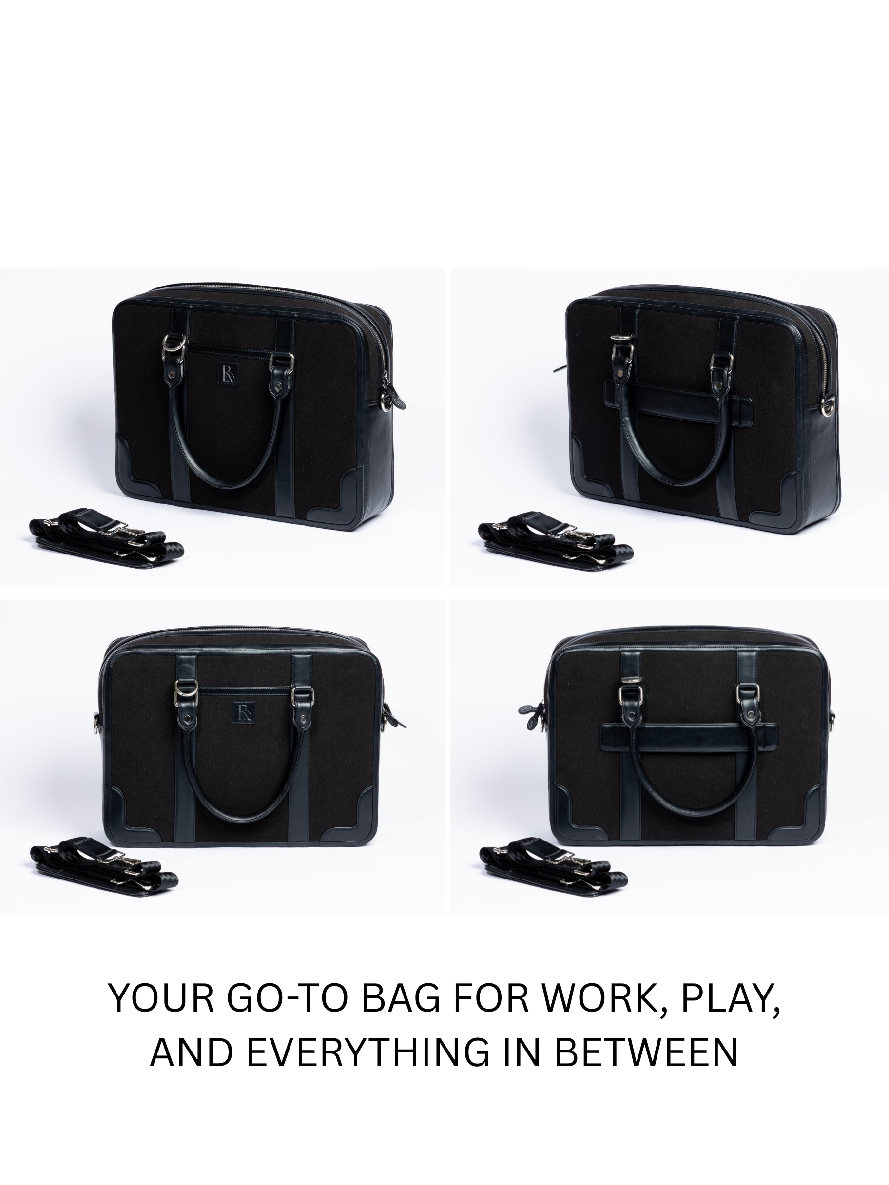 Henry Laptop Bag - Obsidian