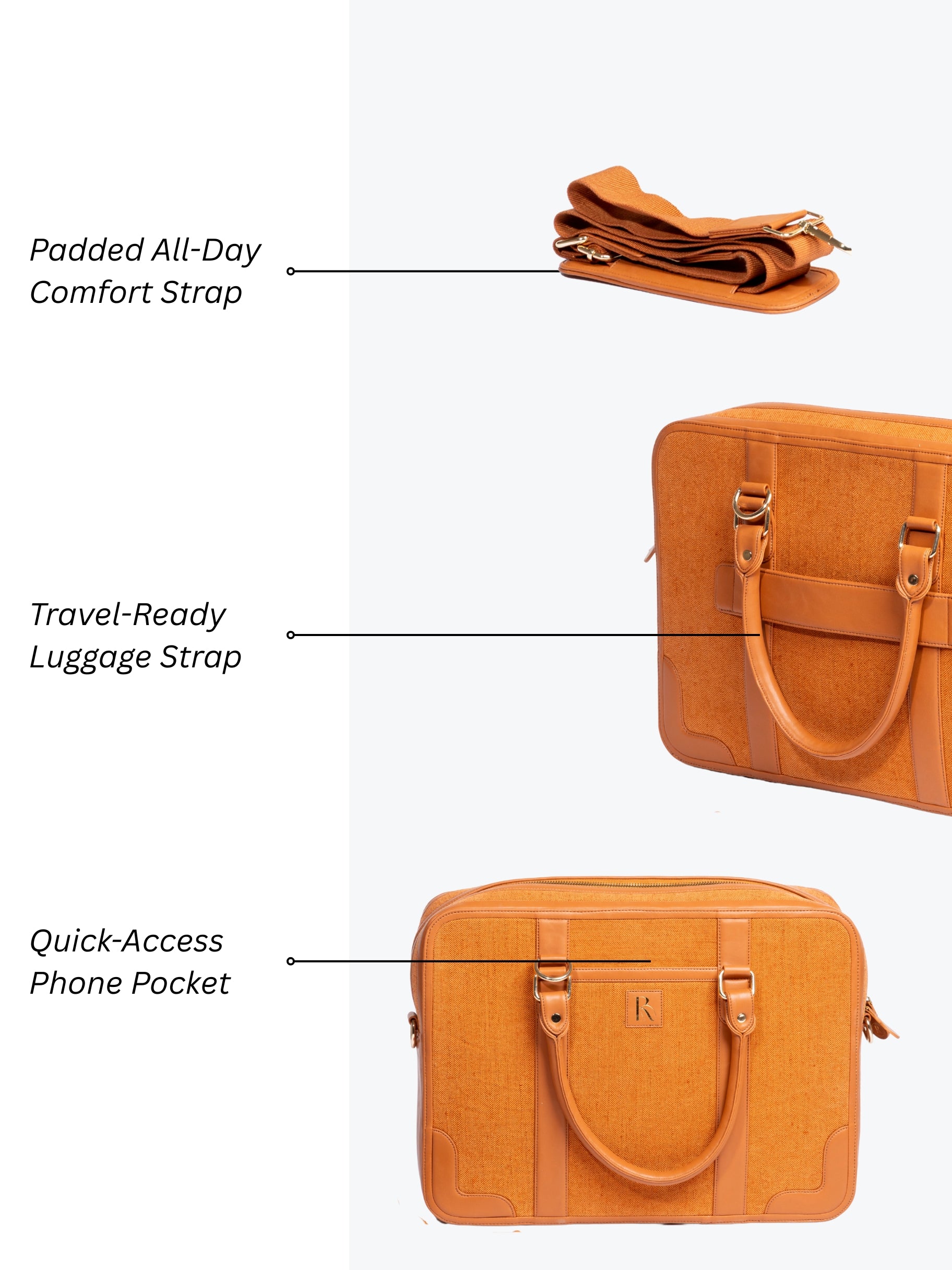 Henry Laptop Bag - Tan