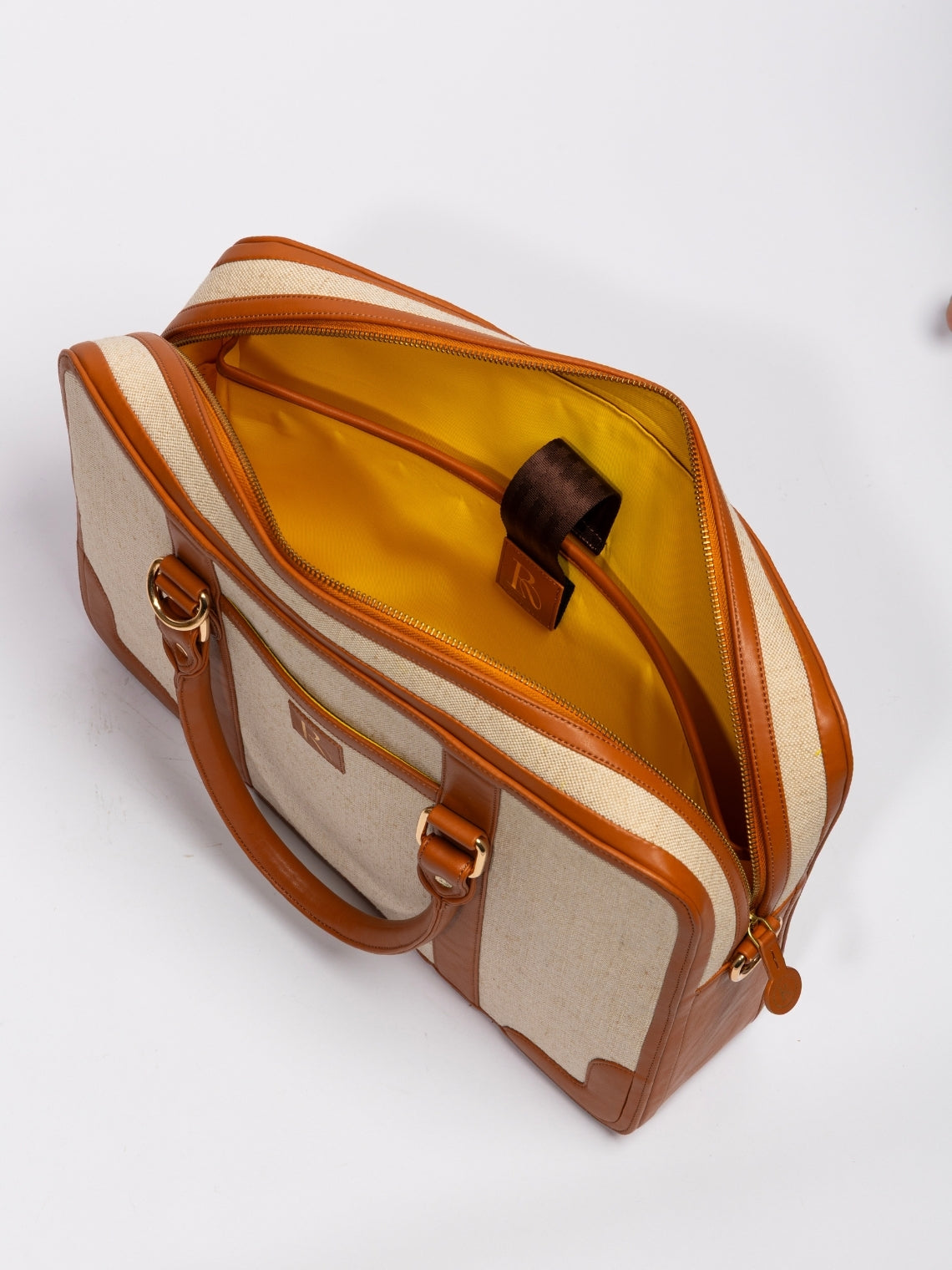 Henry Laptop Bag - Beige