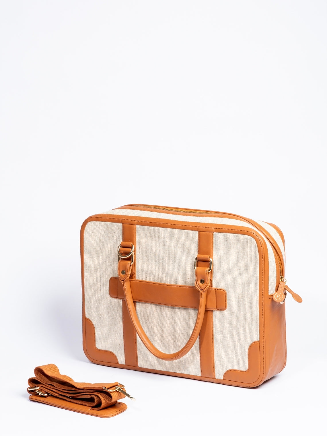 Henry Laptop Bag - Beige