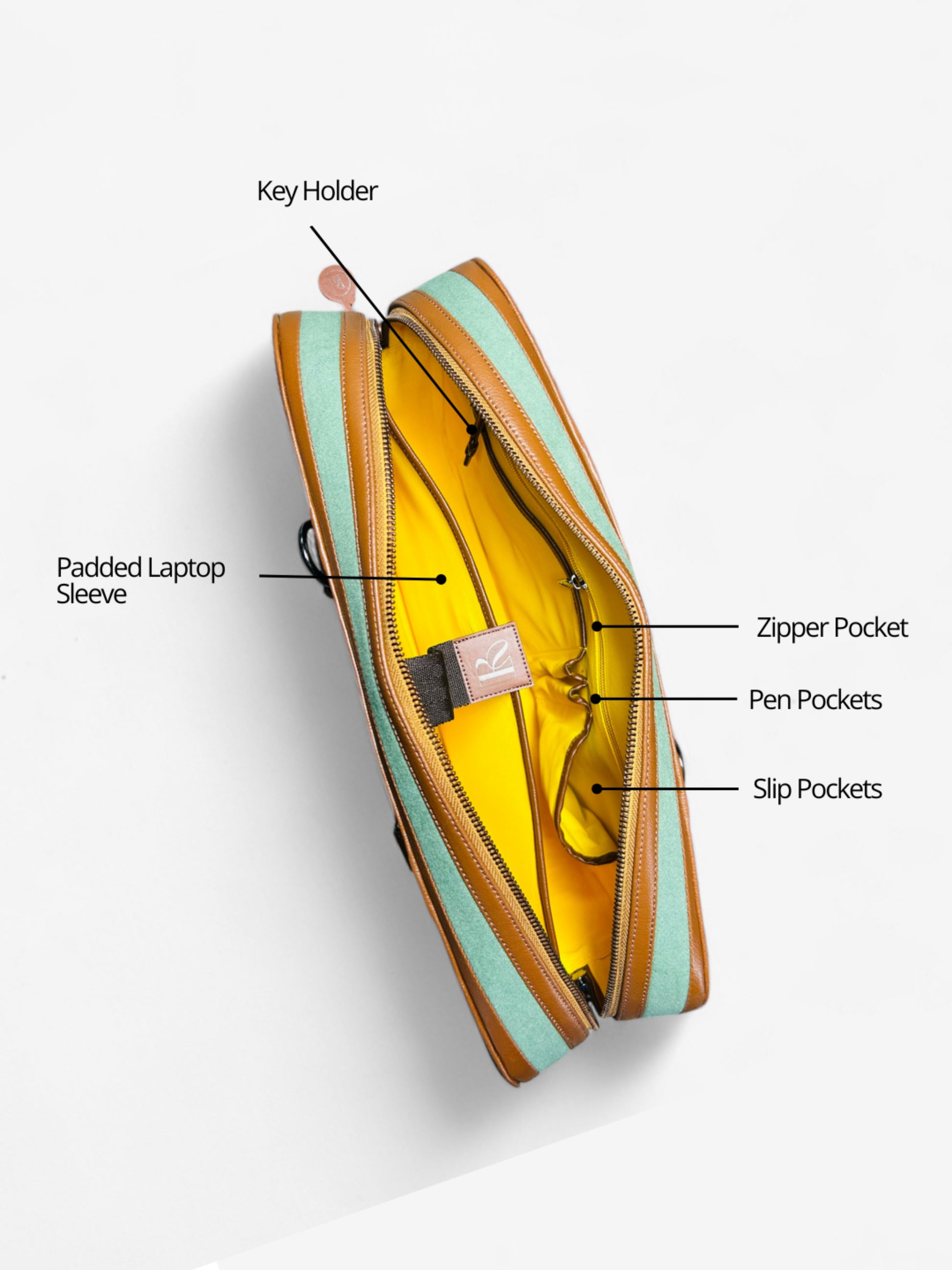 Henry Laptop Bag - Lance Green
