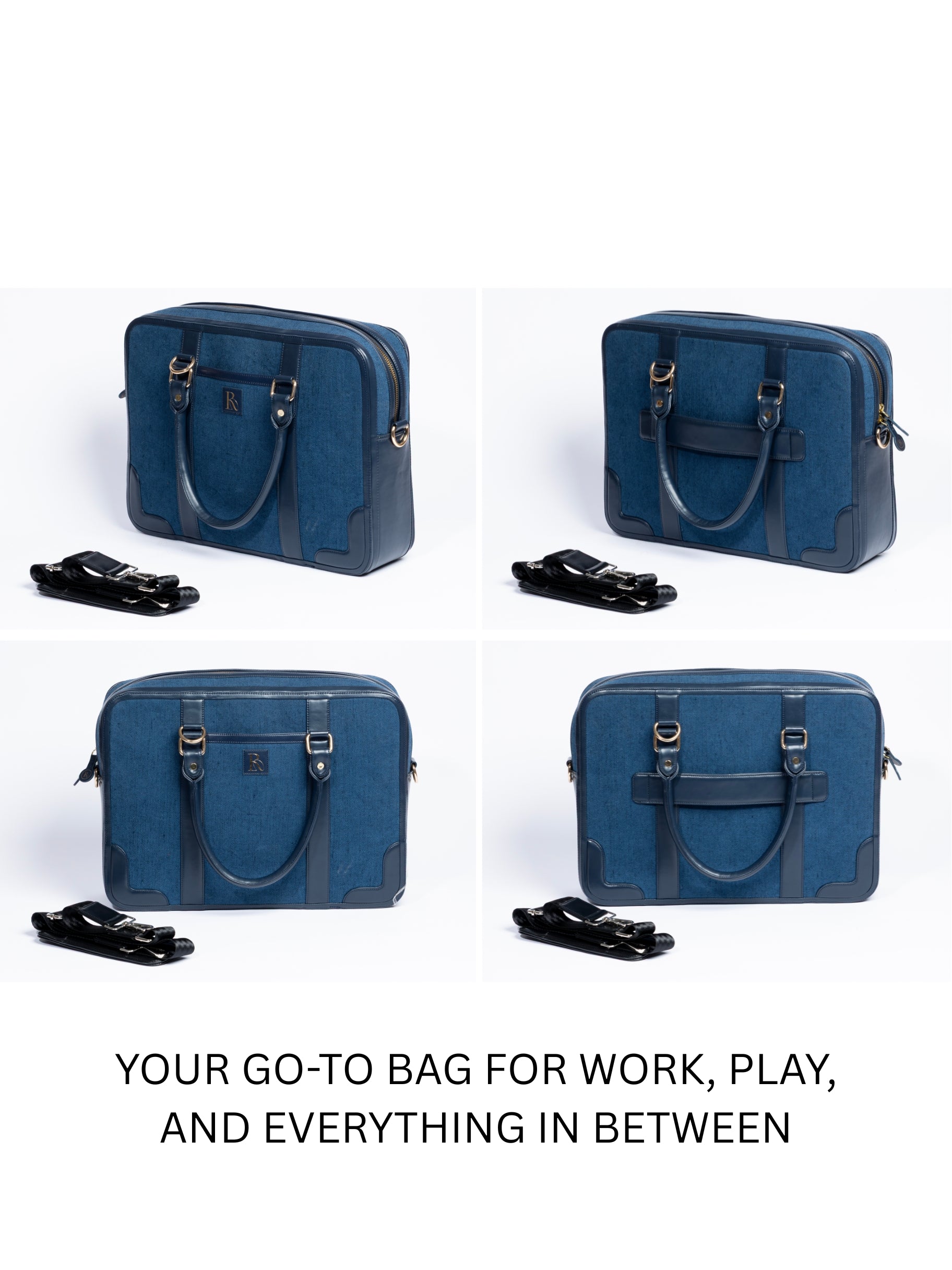 Henry Laptop Bag - Sapphire