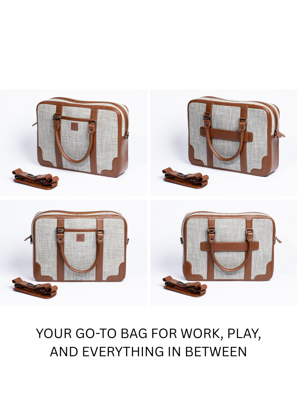 Henry Laptop Bag - Chunky Grey