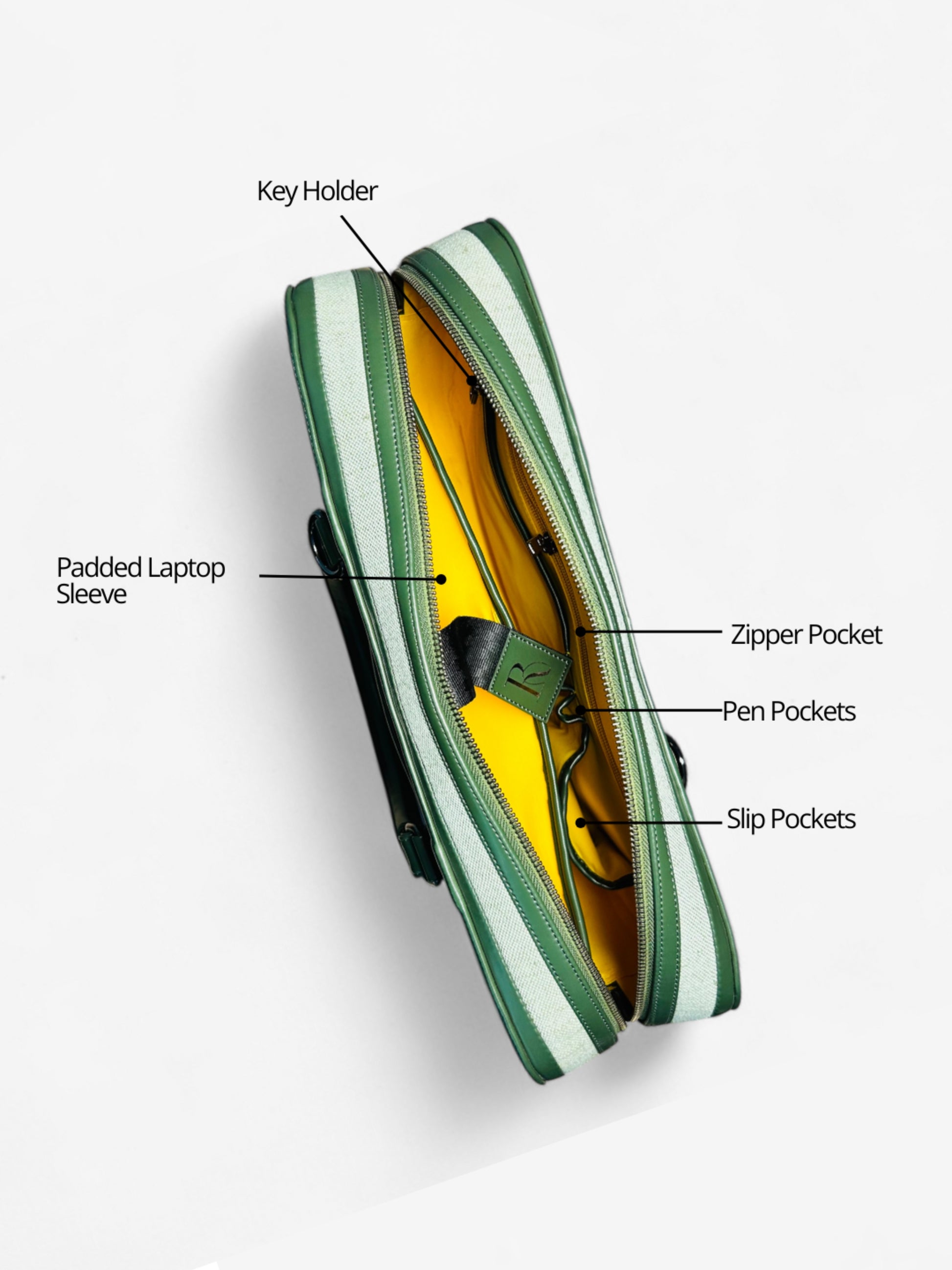 Henry Laptop Bag - Jade