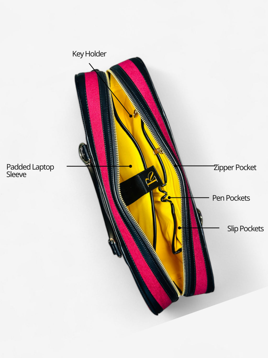 Henry Laptop Bag - Ruby