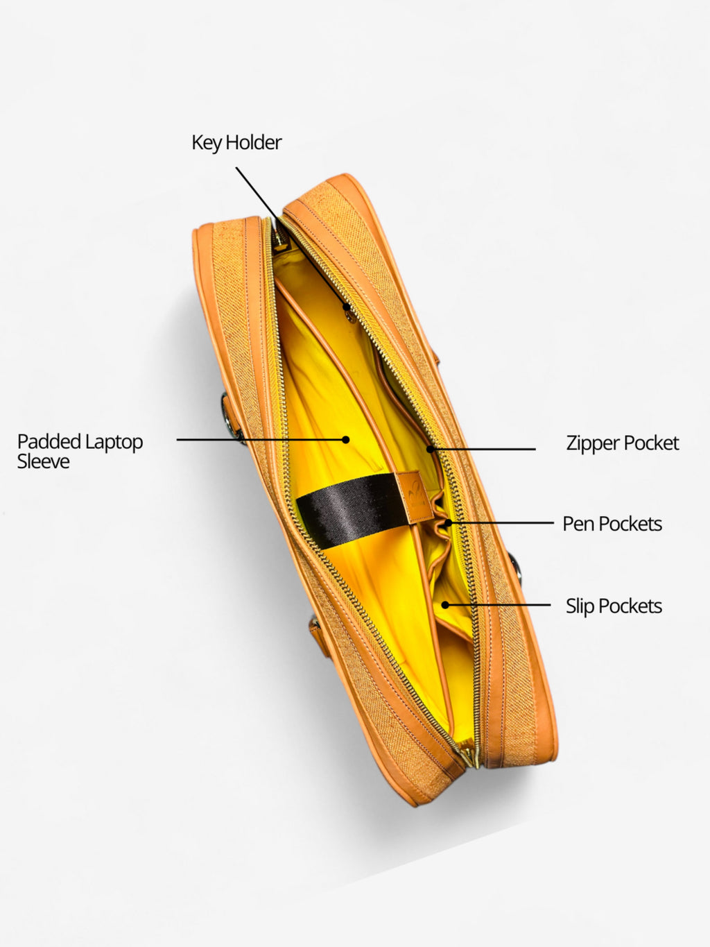 Henry Laptop Bag - Tan