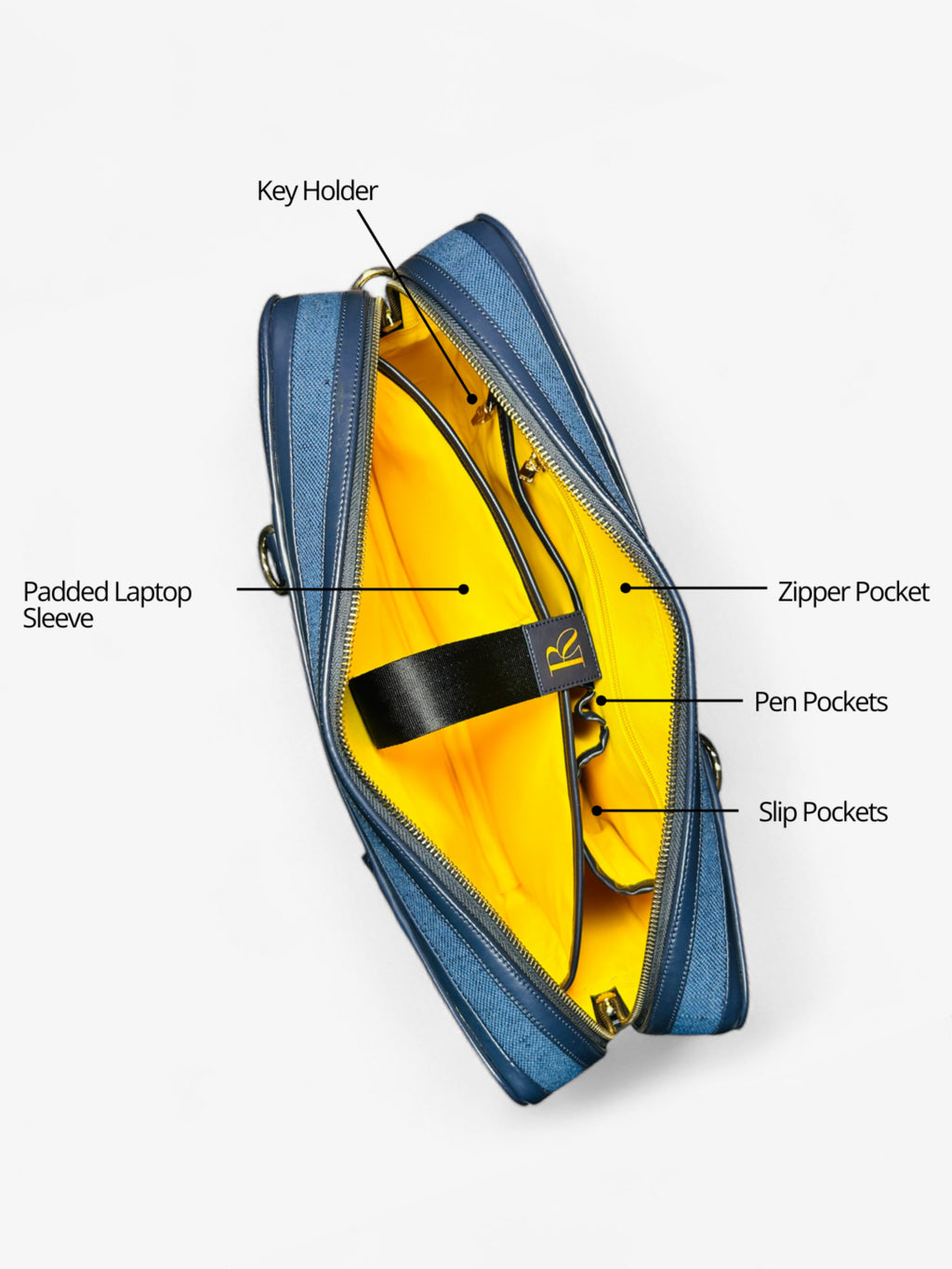 Henry Laptop Bag - Sapphire