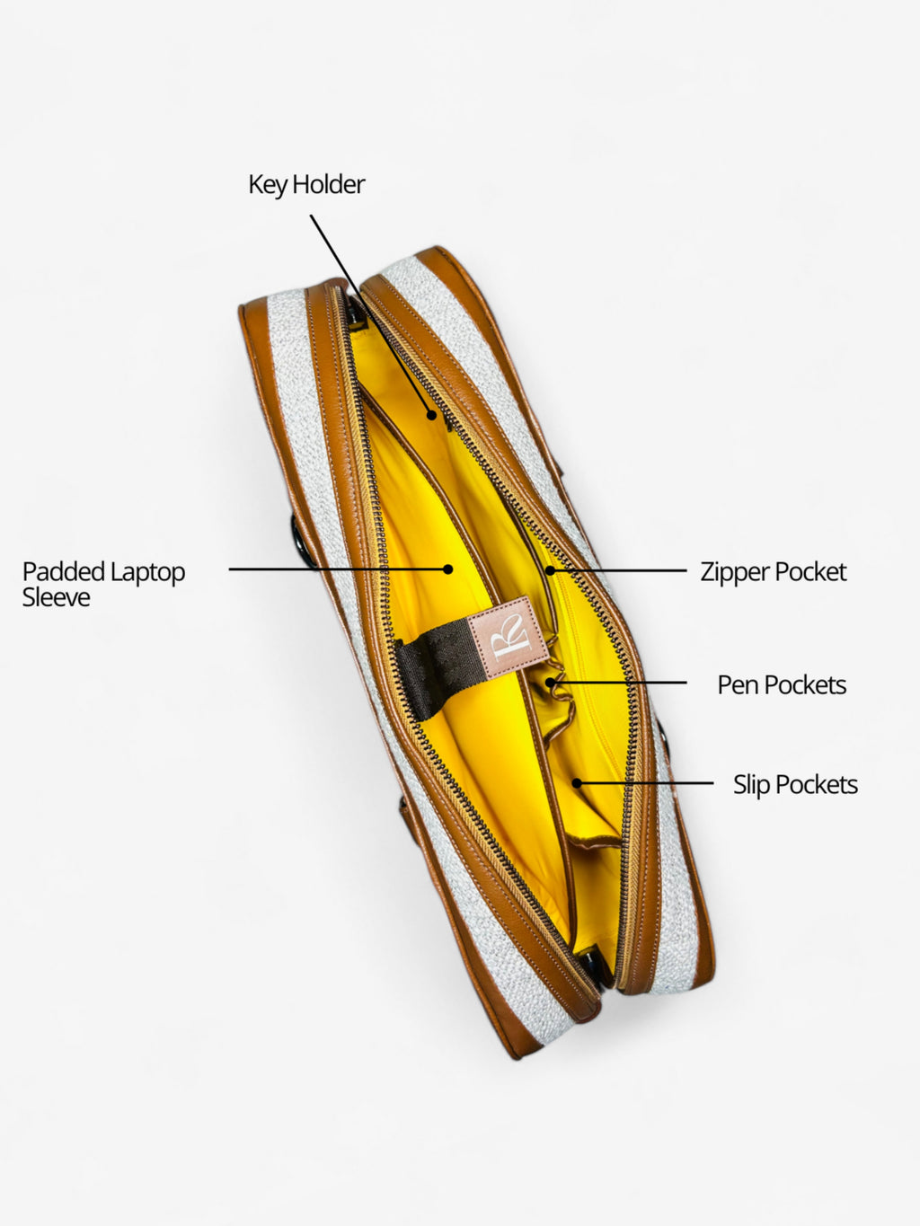 Henry Laptop Bag - Chunky Grey