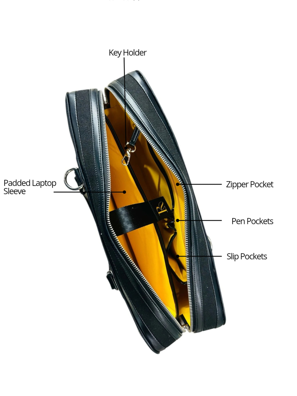 Henry Laptop Bag - Obsidian