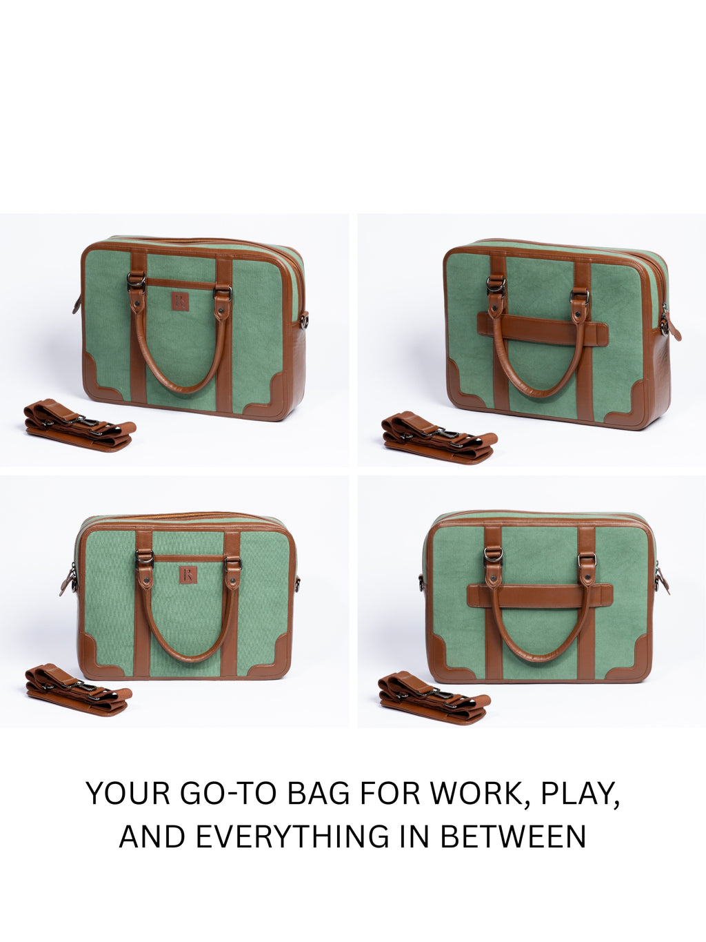 Henry Laptop Bag - Lance Green