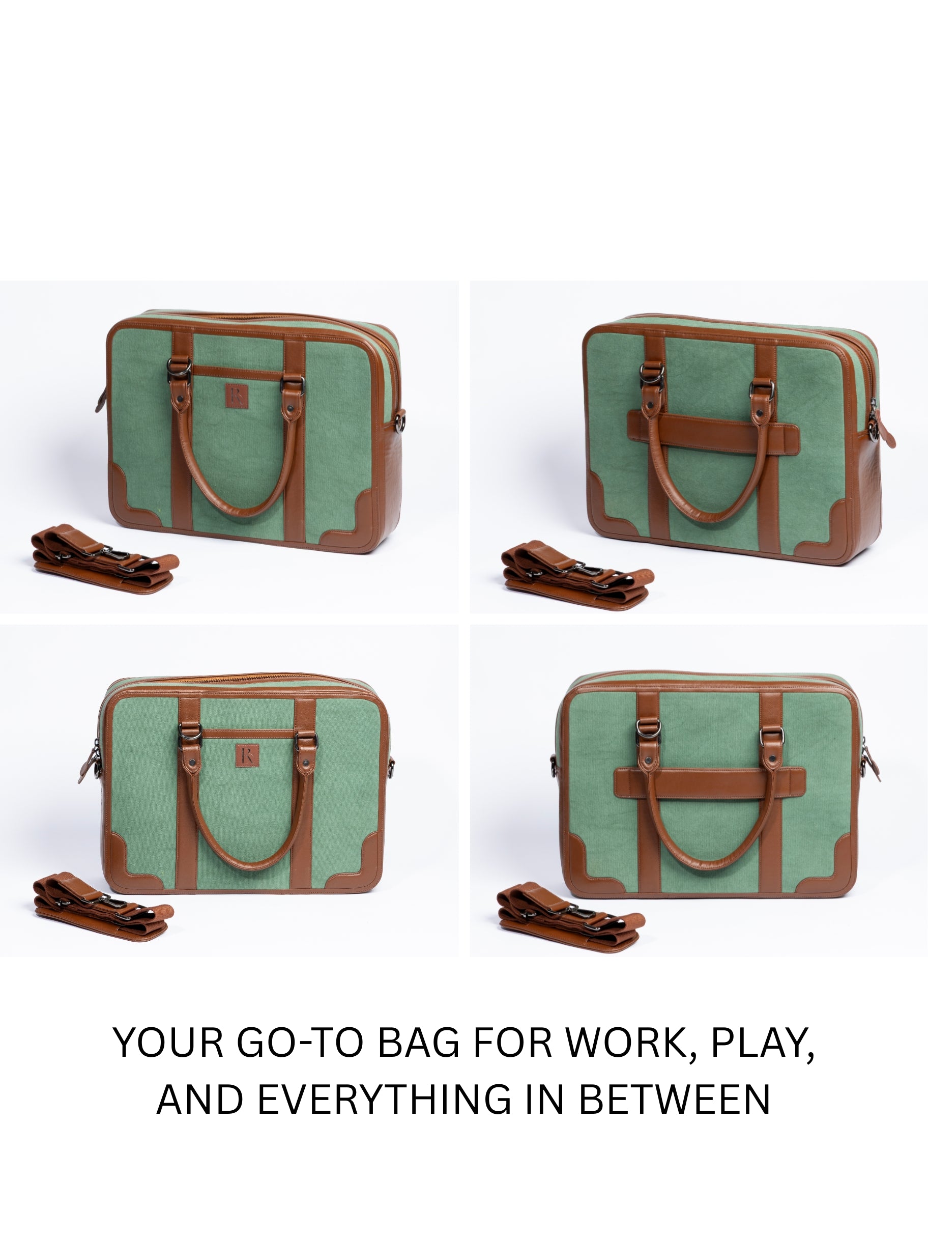 Henry Laptop Bag - Lance Green