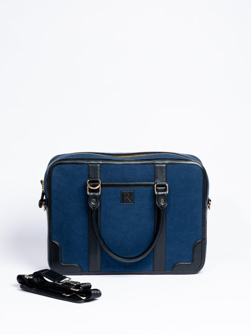 Henry Laptop Bag - Indigo