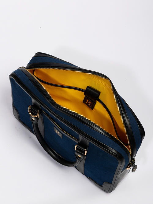 Henry Laptop Bag - Indigo