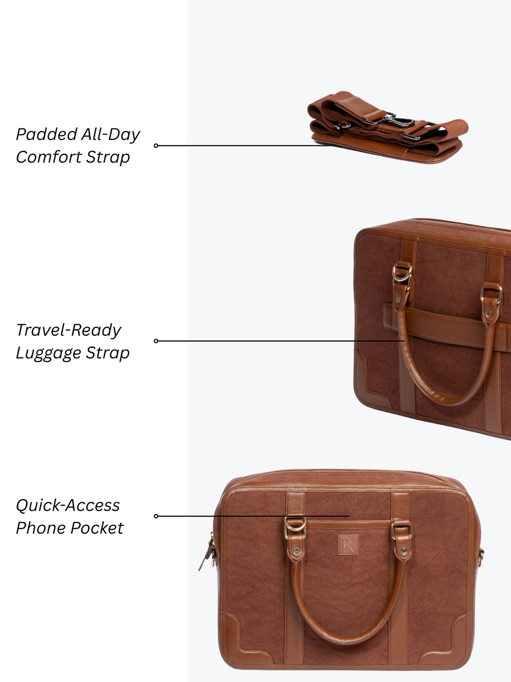 Henry Laptop Bag - Chest Nut