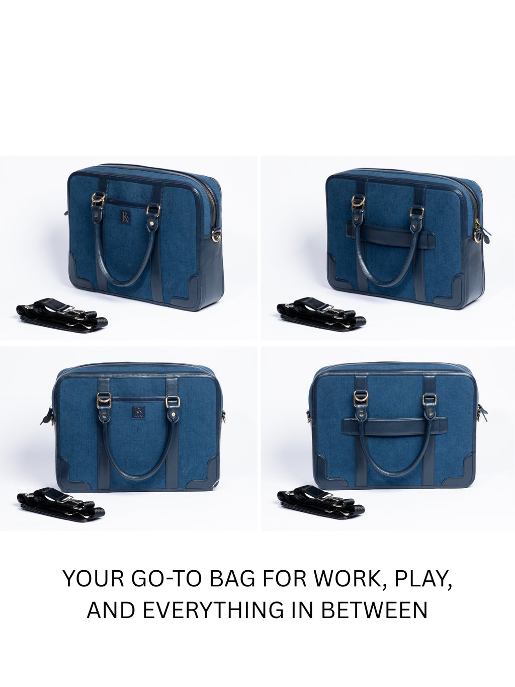 Henry Laptop Bag - Sapphire